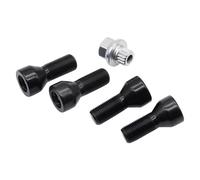 HBIS Compatible con Mini para Countryman para R60 2010 2011 2012 2013 2014 2015 2016 4 Unids/Set M14 X 1.25 Pernos De Bloqueo del Cubo De La Rueda Tornillo De Tuerca con Llave Pernos de Llantas