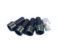 HBIS Compatible con para Caddy 2004-2008 Pernos De Eje Pernos De Acero Piezas De Automóvil Pernos De Pernos De Rueda Piezas De Automóvil OEM:8D0601139F006 Pernos de Llantas