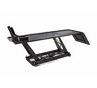 HBM 450 kg Mesa elevadora de motocicleta hidráulica con abrazadera de rueda delantera de lujo - negro