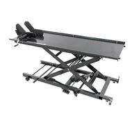 HBM mesa elevadora para motos 182,5 x 63 cm, negro