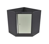 HBM Mueble Bajo Esquinero con Puerta para Equipamiento de Taller