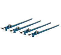 HBM Pinza de cola larga, T-Clamp, 1200 mm, 4 piezas