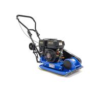 HBM Placa vibratoria de 6,5 CV / 196 CC que incluye juego de ruedas y placa protectora de pavimento 13000N