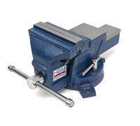 HBM Profi 125 mm Mordaza de banco con base giratoria