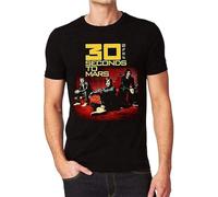HBNxdrf689 30 Thirty Seconds to Mars 30Stm Men's T Shirt Black L