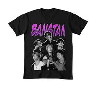 HBNxdrf689 “Bangtan” BTS K-Pop Men T Shirt Black L