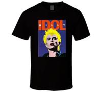 HBNxdrf689 Billy-Idol-2-Men-T-Shirt Black XL