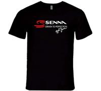 HBNxdrf689 Black Ayrton Senna T-Shirt Black M