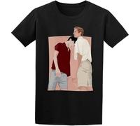 HBNxdrf689 Call Me by Your Name Funny Print Mens T Shirt Black 3XL