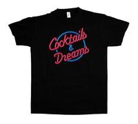HBNxdrf689 Cocktails Dreams Cocktail Movie Logo T-Shirt Tom Film 80S Cruise Barkeeper Black L