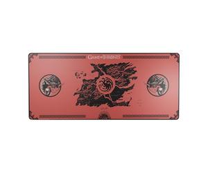 HBO Game of Thrones XXL Mouse Pad - Targaryen Edition (90x40 cm), Red, Micro-Textured Surface, Non-Slip Base, Neoprene Comfort