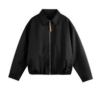 HBODHBGS Chaqueta de hombre primavera y otoño americana solapa retro holgada commuting fin de semana casual diario abrigos-Black-S