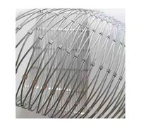 HBOOMOEM 304 Malla De Cuerda De Acero Inoxidable，Malla De Relleno De Balaustrada Estirable，Adecuado Para Jardines, Granjas, Escaleras, Vallas Y Redes AnticaíDas.(18 * 0.6m/59 * 1.9ft)