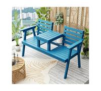 HBOOMOEM Bancos Exteriores para Jardin, Banco Arcon Jardin Exterior, Robusto y Duradero, FáCil de Montar y Adecuado para Patios, Terrazas y Reuniones en El JardíN.(Blue)