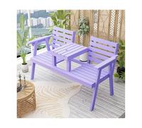 HBOOMOEM Bancos Exteriores para Jardin, Banco Arcon Jardin Exterior, Robusto y Duradero, FáCil de Montar y Adecuado para Patios, Terrazas y Reuniones en El JardíN.(Purple)
