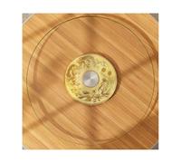 HBOOMOEM Bandeja Giratoria Grande Para Mesa，Plato Giratorio De Vidrio Templado，Viene Con Una Base De AleacióN De Aluminio, Gira Suavemente Y Es Conveniente Y PráCtico.(A,60CM/23.6in)