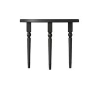 HBOOMOEM Consola De Media Luna，Maciza Mesa Consola De Madera Semicircular，Adecuado para Salas De Estar, Pasillos, VestíBulos Y Zonas De Entrada; FáCil De Montar.(A: Embossed Pattern,80CM)