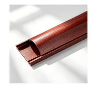 HBOOMOEM Esconder Cables, Canaleta Cables Suelo, Se Utiliza para Ocultar Cables de ExtensióN y Diversos Cables, Organizando de Forma Ordenada El Cableado del Suelo.(Mahogany Wood Grain,No. 3-5m)