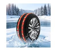 HBOOMOEM Funda Nieve Ruedas, Correntes Neve, Ajuste Ceñido de 360° | Rompe el Hielo y Evita Resbalones, Proporciona Una TraccióN Potente y Se Instala RáPidamente(175/80R15)