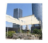 HBOOMOEM Retractable Ola Sombra Cubrir，Vela De Sombra RetráCtil，Cubierta Impermeable RetráCtil PéRgola Dosel，Adecuado para Terrazas, Decks, Patios, Porches Y Gazebos.(W:2.4m/7.87ft*L:3m/9.7ft)