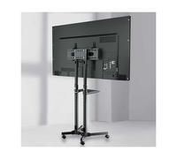 HBOOMOEM Soporte De TV De Pie，Soporte TV Pie Ruedas para Televisiones，Carrito De TV MóVil para Televisores，Ideal para Hogares, Escuelas, Hospitales Y Entornos Comerciales.(32-65in)
