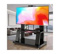 HBOOMOEM Soporte TV De Suelo con Ruedas Carro，Altura Ajustable MóVil Soporte TV ，Altura Ajustable, Adecuado para Escuelas, Centros Comerciales Y Ferias Comerciales.(A 40-80in)
