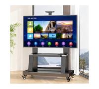 HBOOMOEM Soporte TV Pie con Ruedas MóVil，Carrito De TV MóVil para Televisores，DiseñO Que Ahorra Espacio, Adecuado para Hogares, Oficinas Y Espacios Comerciales.(A 50-150in)