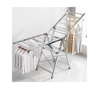 HBOOMOEM Tendederos Plegables con Alas，Tendedero De Ropa Plegable Extensible，La Altura Es Ajustable, Lo Que Lo Hace Adecuado para Lugares como Lavaderos, BañOs Y Balcones.(160CM/63in)