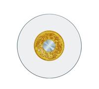 HBOOMOEM Tocadiscos De Cristal Templado，Bandeja Giratoria Redonda Transparente，Con Una Base Silenciosa, Es Ideal Para Banquetes, Fiestas Y Reuniones Familiares.(A,70CM/27.6in)