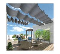 HBOOMOEM Toldo De Olas RetráCtiles，RetráCtil Ola PéRgola De Dosel Cubrir，Viene con Kit De InstalacióN, Adecuado para Piscinas Exteriores Soleadas, Terrazas Y Jardines.(W:2.8m/9.18ft*L:10m/32.8ft)