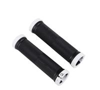 HBPYOLW Bloqueo en los puños del Manillar de la Bicicleta, Antideslizantes, Suaves, con absorción de Impactos, for Bicicleta Plegable MTB(BK -White Ring)