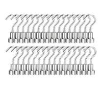 HBPYOLW Compatible for la cocina del hogar 30/50 Uds Mini ganchos magnéticos multiusos llaves colgador de almacenamiento de tazas(E10,50PCS)