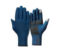 HBPYOLW Guantes térmicos de Ciclismo de Invierno con Dedos completos y Pantalla táctil Antideslizantes for Hombres y Mujeres, Bicicleta de montaña y Carretera(Blue,M-EU)