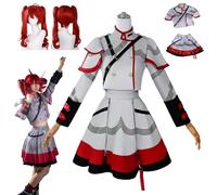 HBQC Anime 'virtual idol' role play Teto Uniform set para adultos con vestuario completo para carnavales de halloween, fiestas de carnaval, exposiciones
