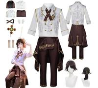HBQC IdentityV' Luca Balsa Traje De Rol De Animecosplay Completo De Traje De Peluca - Para Adultos, De Fiesta De Carnaval De Halloween