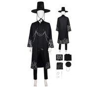 HBQC KPop Demon Hunters' Saja BoysTraje De Rol De Anime Cosplay Traje Completo De De Peluca - Para Adultos, De Fiesta De Carnaval De Halloween