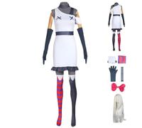 HBQC Traje de rol de anime 'hazbin hotel' vaggie cospuay traje completo de peluca traje para adultos traje de fiesta de carnaval de Halloween