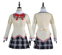 HBQC Traje de rol de anime Magical Girl'Kaname Madoka cosplay completo de traje de peluca - para adultos, de fiesta de carnaval de Halloween