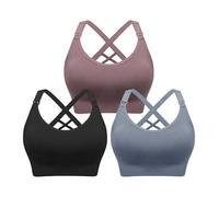 HBselect 3Pcs Sujetador Lactancia, Sujetador de Lactancia Sin Costuras