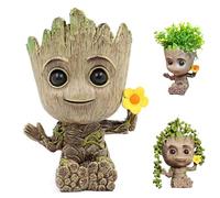 HBSFBH Baby Groot Maceta, Pen Pot y Macetas, Gente del Árbol, Figura de acción para Plantas y bolígrafos de la película clásica, para Deco del Acuario/Decoración de Escritorio/Perfecto como Regalo