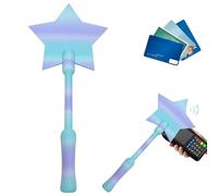 HBSFBH Varitas de Tarjeta de crédito, Varita mágica Impresa en 3D, Credit Card Wand, Varita de Pago sin Contact, Porta Tarjetas Pago Sin Contacto Varitas Estrella, para Niños Fans del Cosplay, Magos