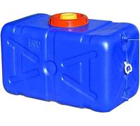 HBSSP Depósito Agua Gran Capacidad 160L/200L/310L/420L, Contenedor Almacenamiento Cuadrado Horizontal Plástico con Válvula, Ideal for Actividades Al Aire Libre, Camping(Blue,310L)