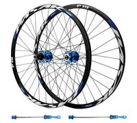 HBSSP Juego Ruedas Bicicleta Montaña 26, 27,5 Y 29 Pulgadas, Rueda Trasera Bicicleta XD-HUB Doble Pared, Frenos Disco Liberación Rápida 11/12 Velocidades(Blue,27.5)