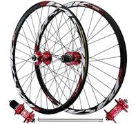 HBSSP Juego Ruedas MTB Llanta Aleación Aluminio Rodamientos Sellados HG, Eje Pasante 142 Mm Llanta Delantera Y Trasera 32 Radios for Cassette 7-12 Velocidades(QR Front+Rear,27.5 Inch)