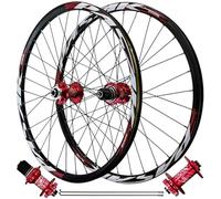 HBSSP Juego Ruedas MTB Llanta Aleación Aluminio Rodamientos Sellados HG, Eje Pasante 142 Mm, Llanta Delantera Y Trasera 32 Radios for Cassette 7-12 Velocidades(Thru AXLE Front+Rear,27.5 Inch)