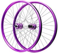 HBSSP Ruedas Bicicleta Montaña Moradas 26/27,5/29 Pulgadas, Freno Disco Aleación Aluminio, Eje Pasante 142 Mm, Llanta Bicicleta MTB 32 Orificios 2150 G for 8-12 Velocidades(9*100mm/100*135mm,26IN)