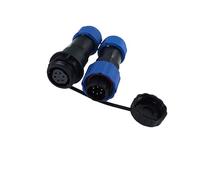 HBTSPJNT SP16 Waterproof Docking Connector 2/3/4/5/6/7/8/9 Pin IP68 Power Cable Connector Male Plug and Female Socket(Docking 6P)