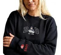 HBTTFR Sudaderas Bordadas Personalizadas - Diseña Tus propias Sudaderas con Nombre en la Manga - Regalo Personalizado para papá Día del Padre o cumpleaños - XS-4XL