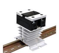 HBWL01 Relé regulador de Voltaje de Potencia SSR 0-10V 4-20MA 0-5V 10A 25A 40A DA AA DD VA relé monofásico de Estado sólido con disipador de Calor(10A,0-10V)