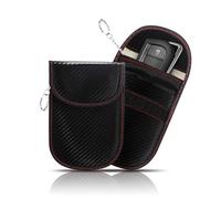Hbxdeco Faraday - 2 bolsas para llaves de coche, protector de llavero de bloqueo de señal RFID, bolsa antirrobo Faraday, funda para llavero de coche antipiratería, protección de seguridad para coche